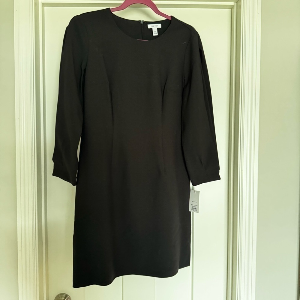 Nine West Volume Sleeve Shift Dress - Picture 4 of 7